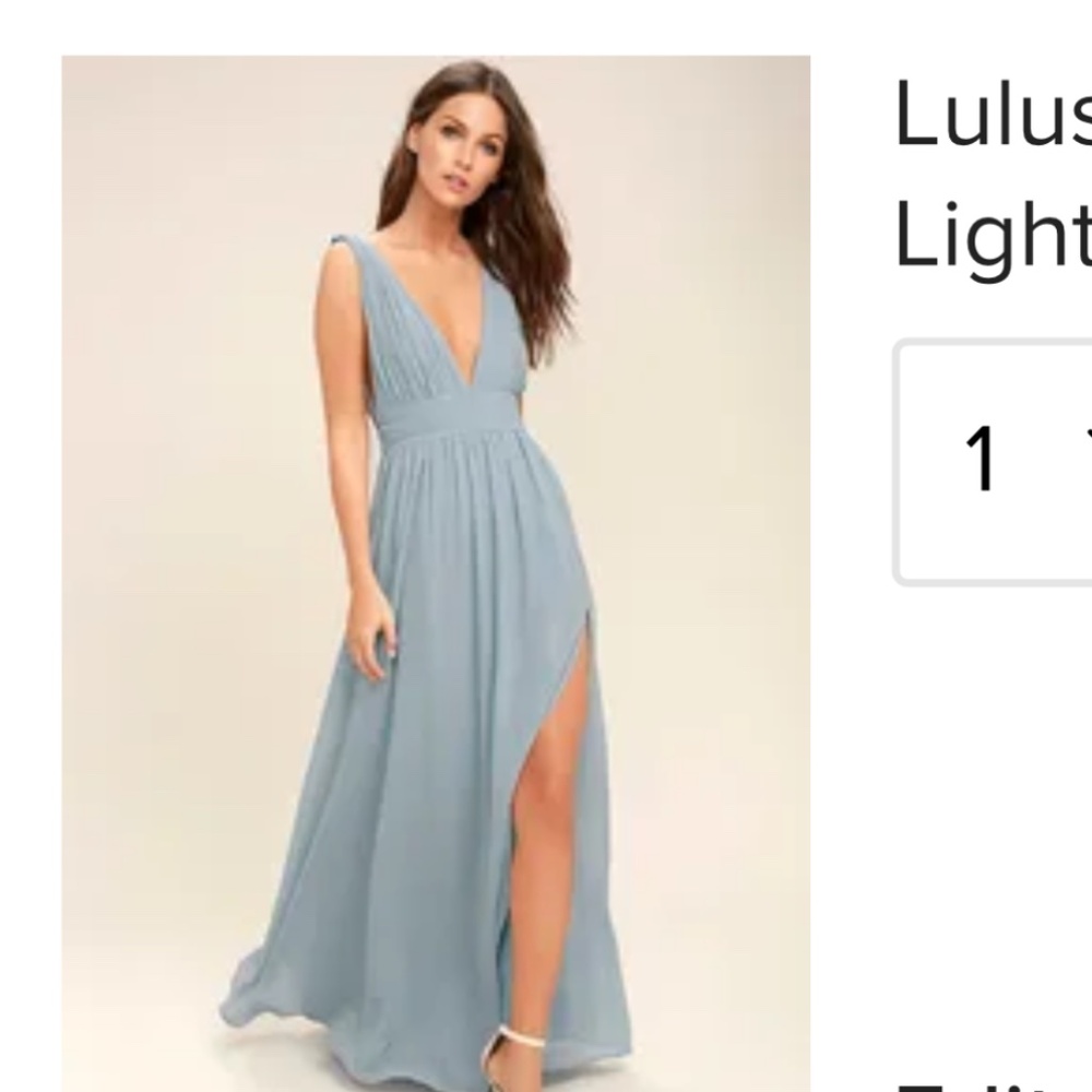 Baby blue dress